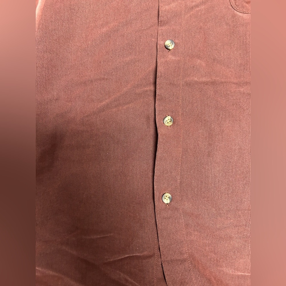 Columbia Button Up Shirt Mens Size 2XL  Copper Brown Omni-Shade Pocket - Picture 2 of 7